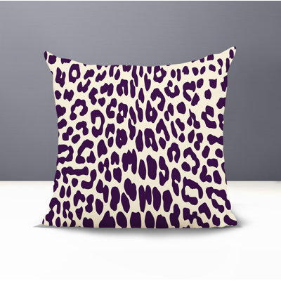 Aco Animal Print Reversible Indoor/Outdoor Square Pillow