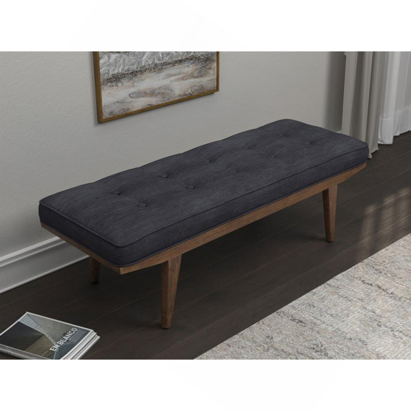 Banc gris et chêne touffeté