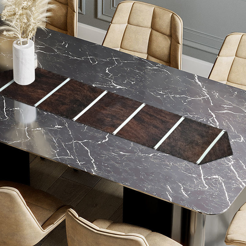 Cowhide Table Runner, 96" L x 12" D