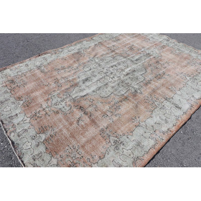 Add A Touch Of Elegance To Your Home With This Vintage Turkish Area Rug Handmade In Soft Pastel Colors With An Intricate Floral Motif