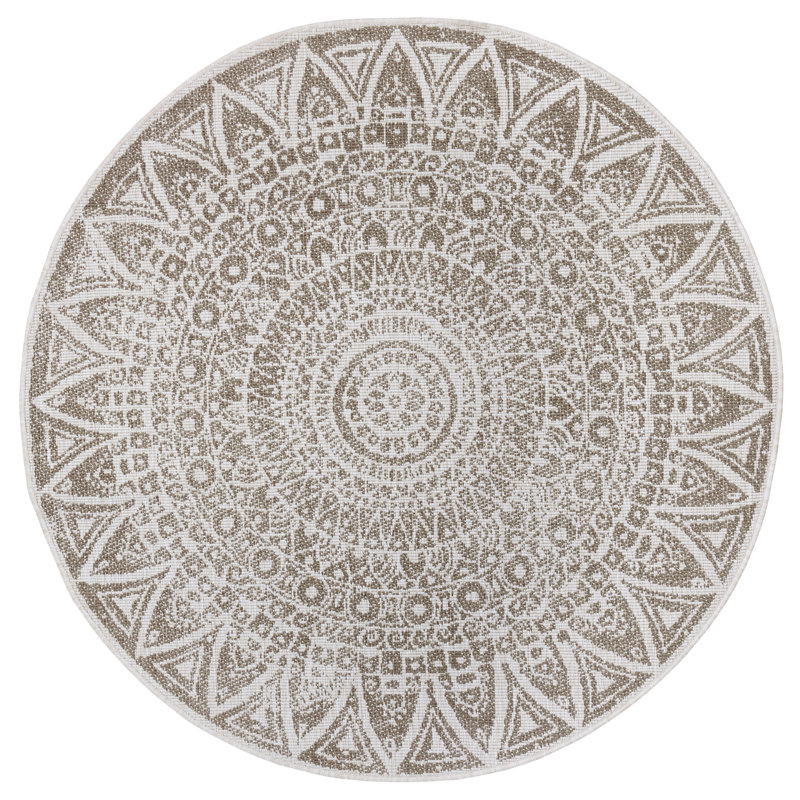 Lilja Machine Woven Indoor / Outdoor Rug, Round 100cm