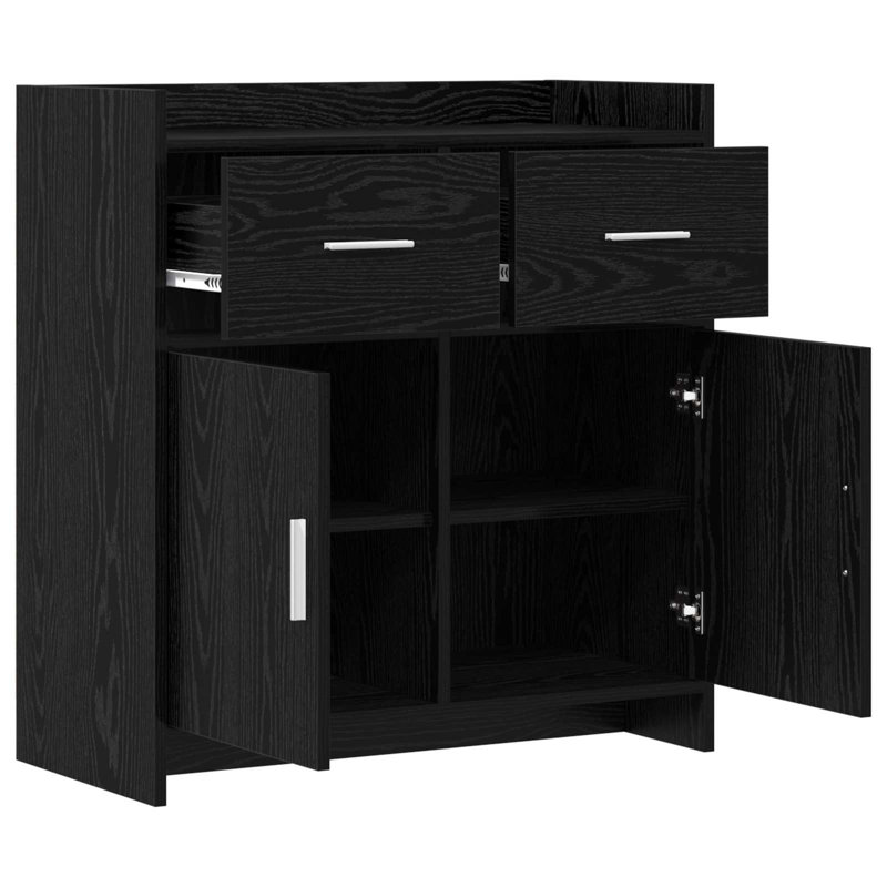 75cm Sideboard, Black Oak