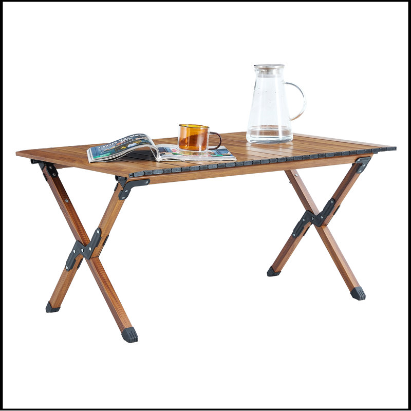 3-piece Folding Outdoor Table and two chairs,Lightweight Aluminum Roll-up Square for indoor, Outdoor Camping, Picnics, Beach,Backyard, BBQ, Party, Patio