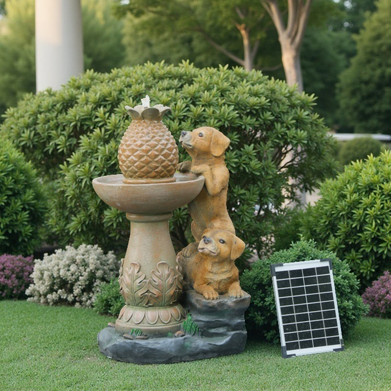 Handcrafted Floor Fountain with Lights