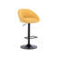 Swivel Upholstered Adjustable Height Counter Stool with Metal Frame-1573219505