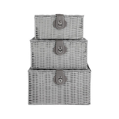 Beachcrest Home Maryam Natural Rattan Basket