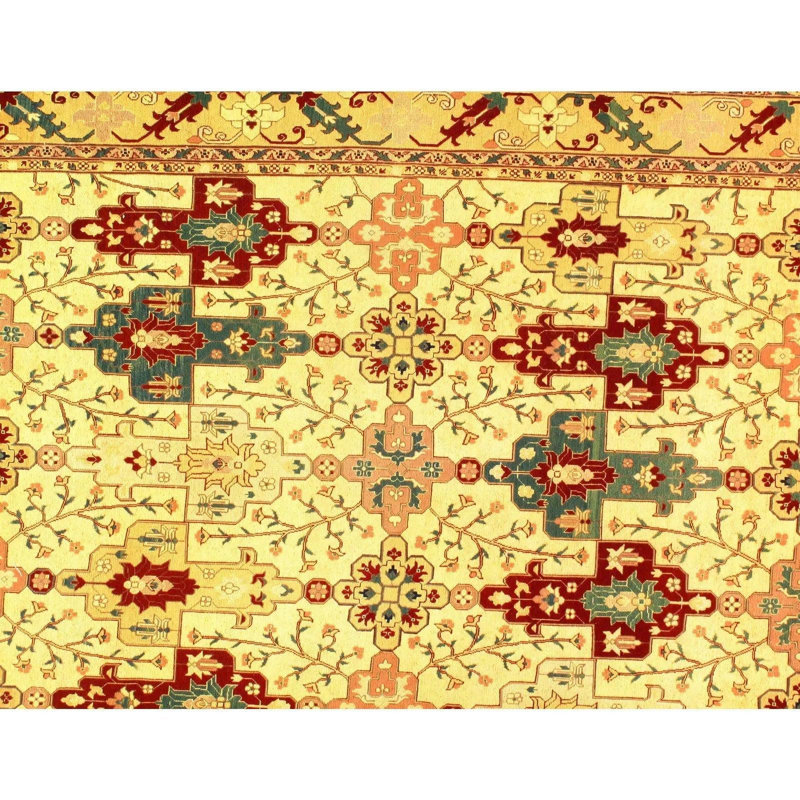 Ikat Area Rug in Yellow