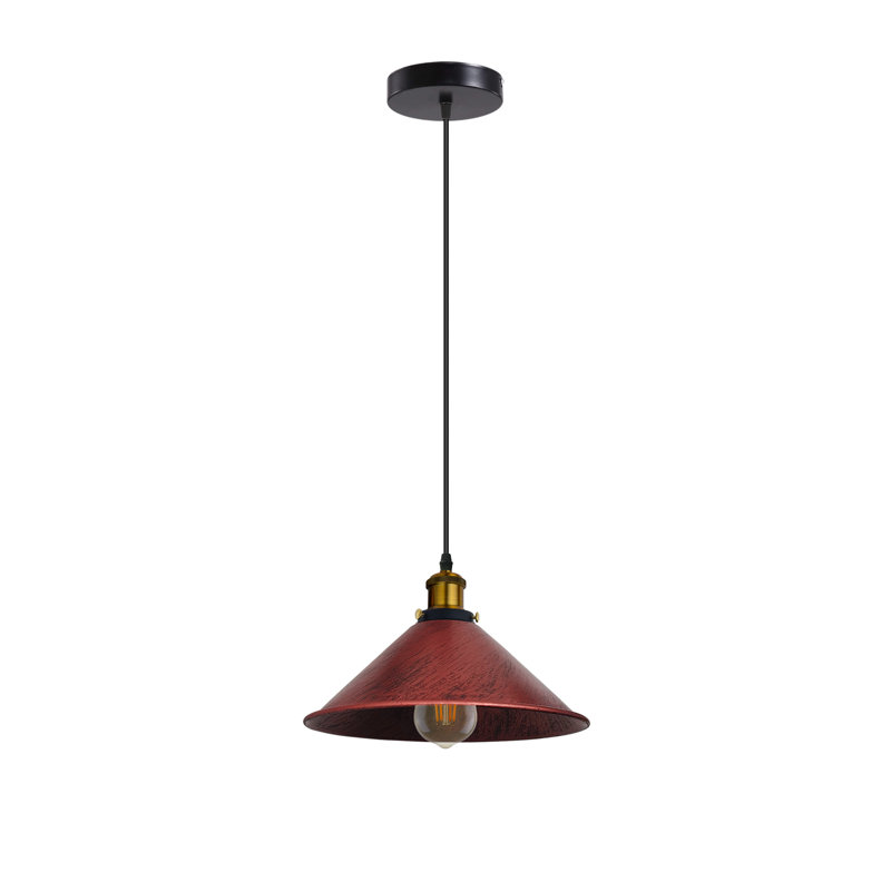 Modern Industrial Cone Pendant Light | Adjustable 1-Light Ceiling Fixture for Kitchen Islands, Dining Areas & Hallways, No