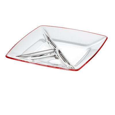 Orren Ellis Leadley Glass Divided Serving Dish
