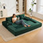 Canapé-lit convertible compact trois places au design minimaliste-694186522