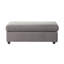 Fauteuil de détente relaxant gris foncé avec dossier coussiné élégant