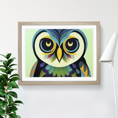 Bold Abstract Owl Vol.3 - Framed Print