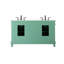 Ensemble de meuble-lavabo double de 60 po pour la salle de bain Mannie-90721994-54291940