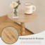 Petite table d'appoint, table d'appoint pour les petits espaces, table d'appoint moderne avec pieds en bois massif, tables de bout rondes, salon pour chambre à coucher et bureau-201269216