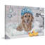 Enjoying The Bath - Wrapped Canvas Painting-820622556