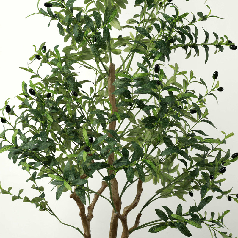 Approx. 83 Inches High Artificial Olive Tree