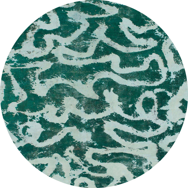 Tapis abstrait moderne 1369, Rond 4 pi