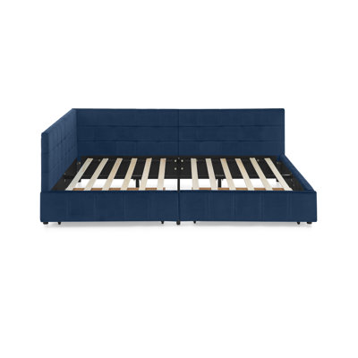 Storage Upholstered Tufted Bed Frame