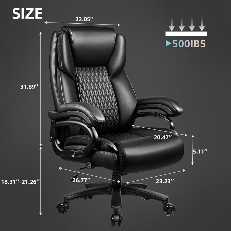 Fauteuil de bureau Carter, Noir