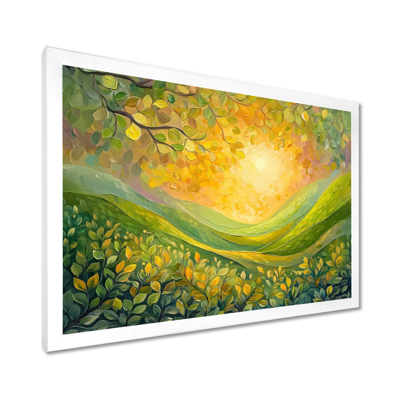 Brittain - Abstract Wall Art, Cadre simple, H 34 po x l 44 po, Blanc