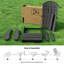 Chaise Adirondack en plastique, chaises d'extérieur toutes saisons pour la pelouse, le jardin, le foyer et la cour-1827951363