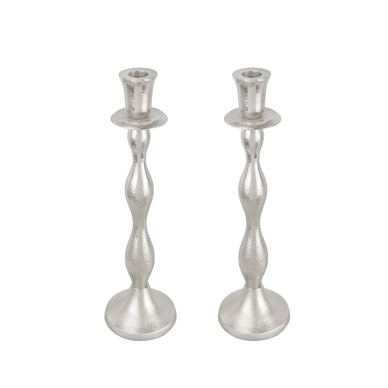 14.25'' H Aluminum Tabletop Candlestick