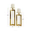 Ensemble de porte-bougie en aluminium-60227365-60227366