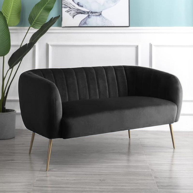 Aylin 2 Seater Sofa, Black