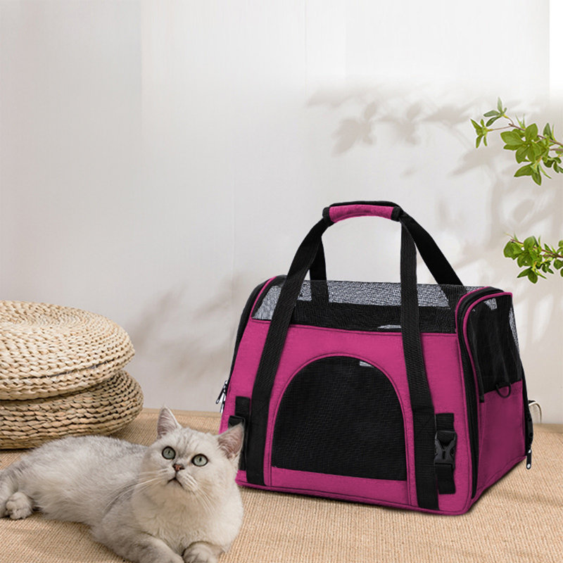 Sac de transport souple pour petits animaux de compagnie, 16,14 po x 12,2 po, Rose