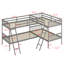 L-Shaped Bunk Bed With Ladder-1904351953