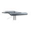 Tabouret réglable en hauteur de 9 po en acrylique gris