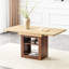 Table de salle à manger extensible de 150 à 180 cm, couleur noyer, armoire de rangement multifonctionnelle, base coulissante, esthétique bicolore, peut accueillir de 12 à 20 cm de table rectangulaire extensible, extension silencieuse.