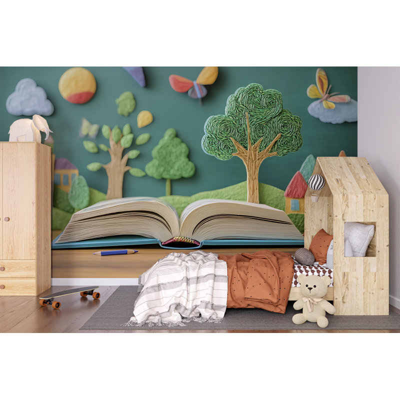Papier peint de scène Creative Storybook , L 144 po x l 100 po, Non tissé