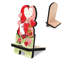 Support de bureau Designocracy rose / blanc / rouge-84308829
