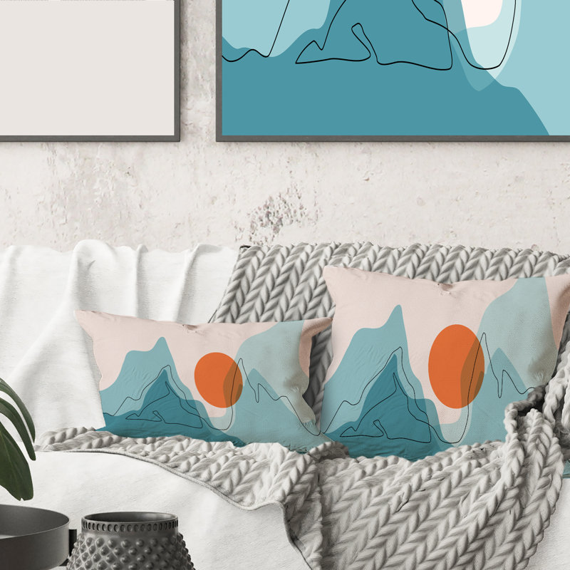 Abstract Throw Pillow