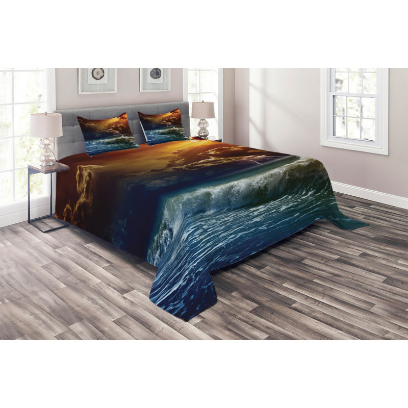 Coastal Polyester Coverlet