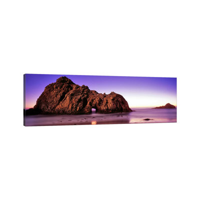 Rock Formations on the Beach, Pfeiffer Beach, Big Sur, California, USA 1 Piece Wrapped Canvas Panoramic Wall Art