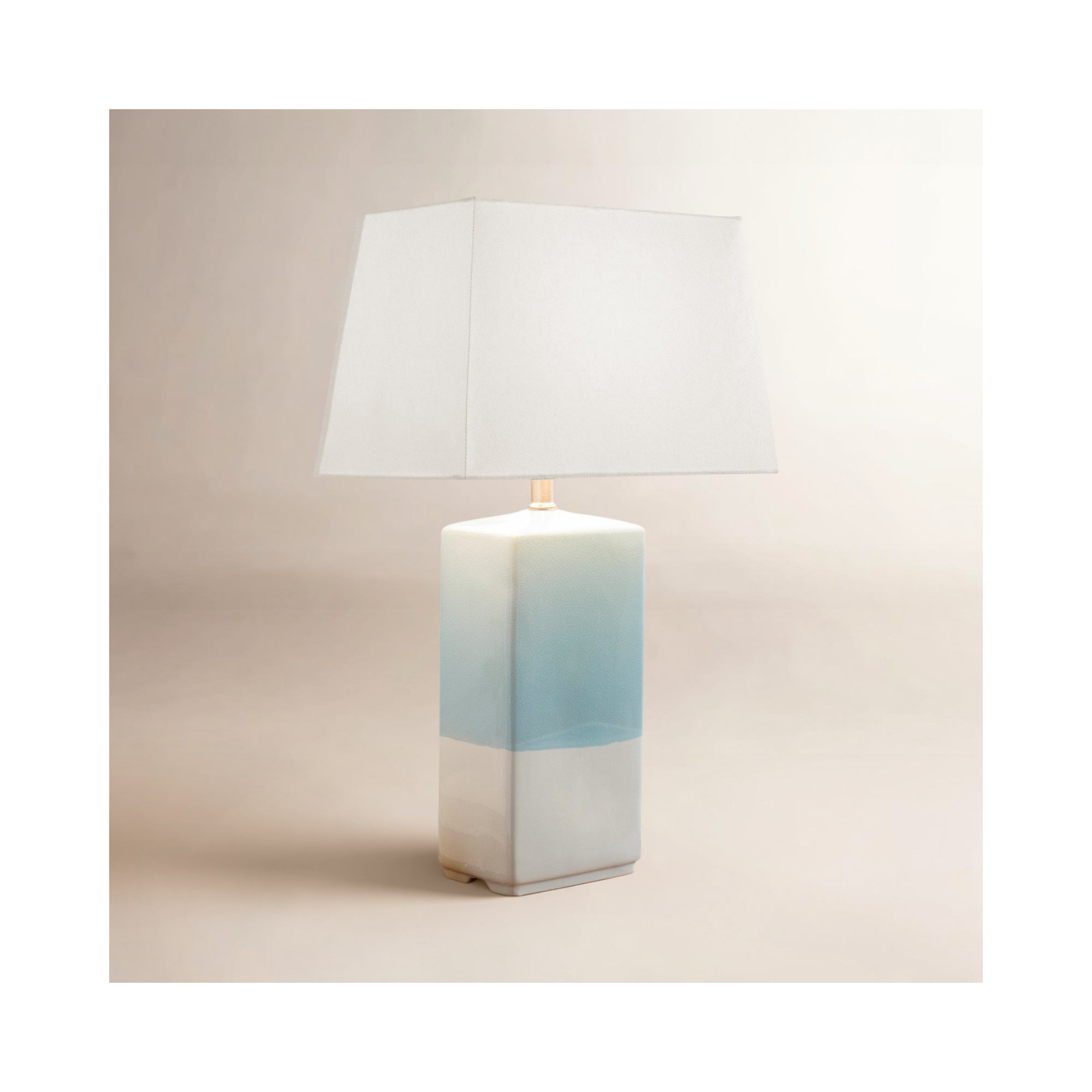 Ceramic Table Lamp, Blue
