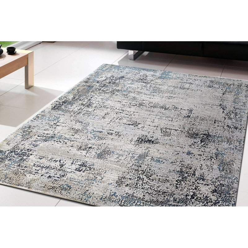 Unique Abstract Indoor Rug, Rectangle 2'2" x 3'11"