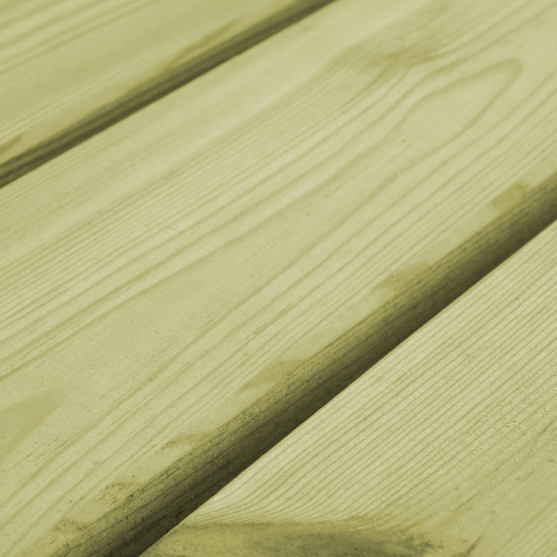 Allred Solid Wood Pine Outdoor Bench