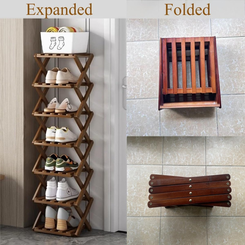7 Tier Foldable Shoe Rack