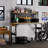 71''Adjustable Workbench With Pegboard(Not Including Chair)