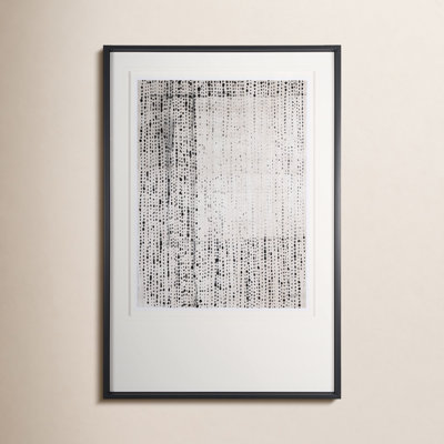 Dot Texture Tan I Hand-Embellished Print