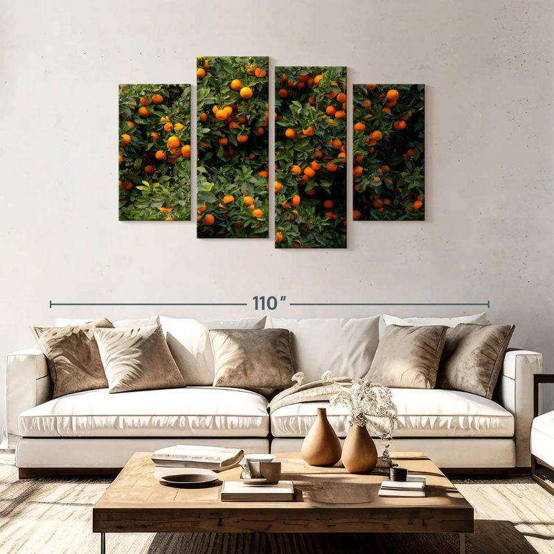 Valencia Oranges, 48" H x 75" W