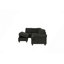 Canapé modulaire, 3 pièces Canapé modulaire contemporain en frêne noir