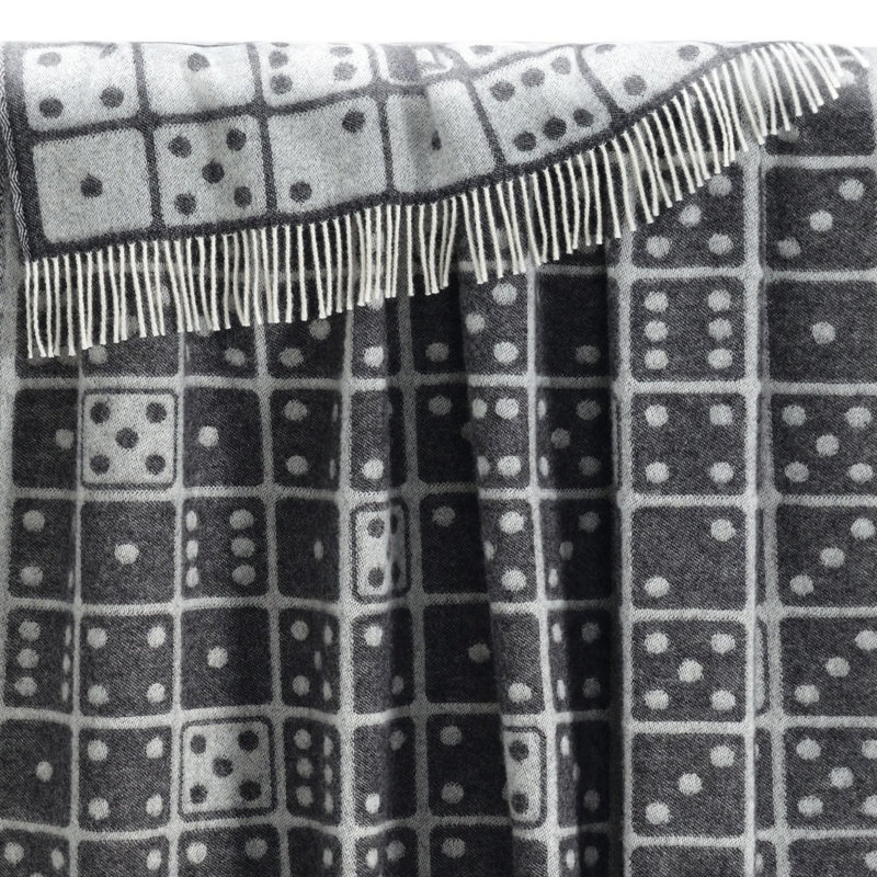 Black Dice Recycled Merino Wool Throw