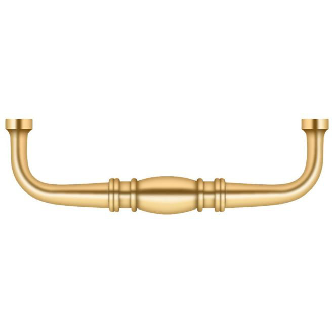 Colonial 1 Center to Center Bar Pull, PVD Polished Brass
