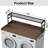 Washer Dryer Countertop With Shelf, 2-Tier Laundry Room Wood Topper With Edge-110205024