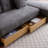 85" Multi-Functional L-Shape Sofa,Sofa Bed With Storage Ottoman And 2-Drawers, Arm Side Shelve-1414503029