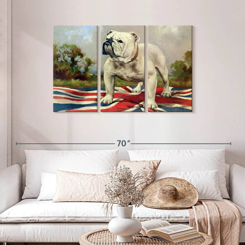 British Bulldog Poise, H 28 po x l 45 po